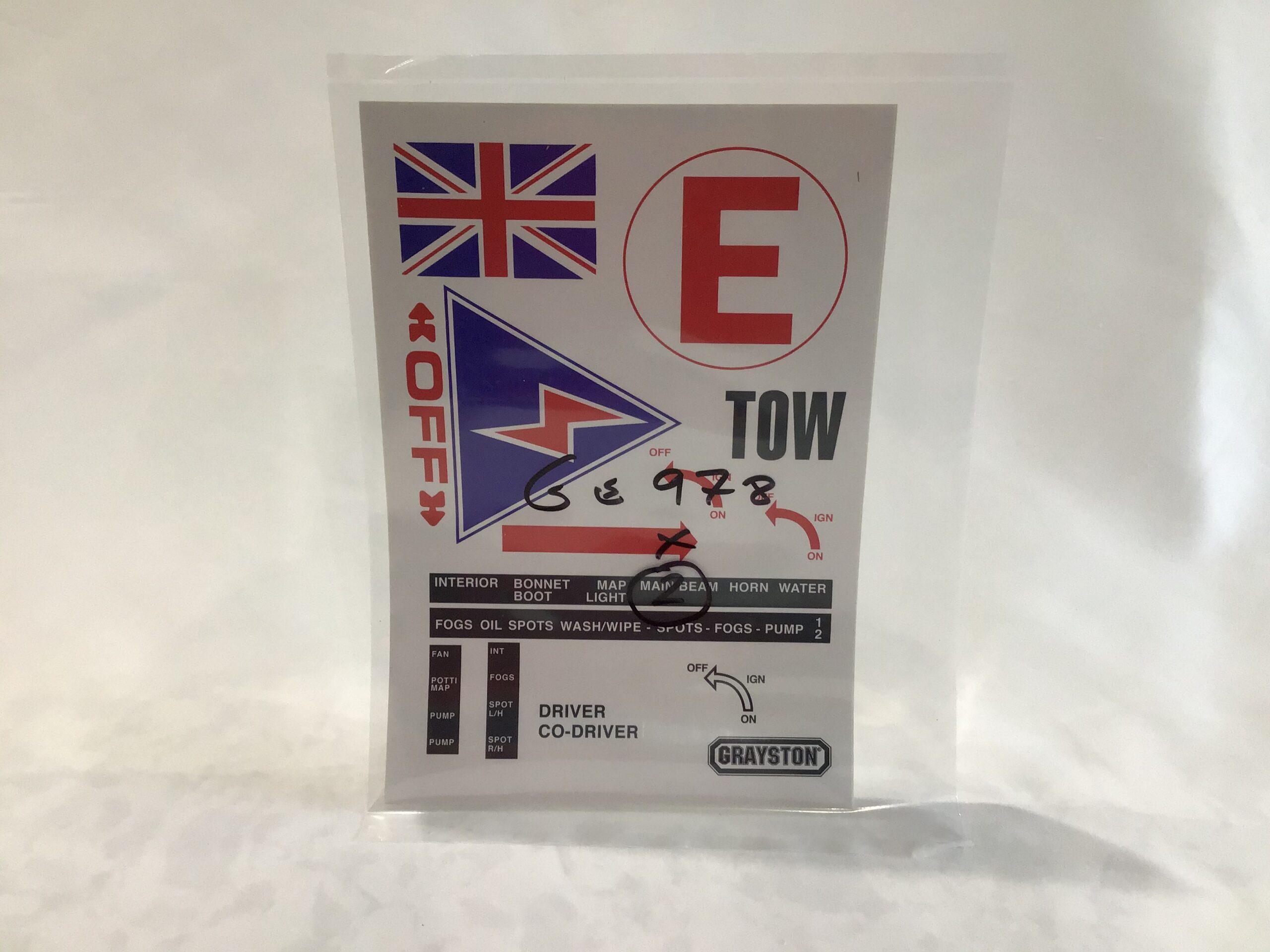 Car Rally Safety Signs Rally car safety sticker sheet | Valley Auto Sport